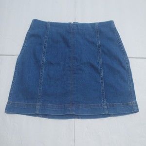 Wild Fable Stretch Blue Denim Jean Skirt Medium Wash Size 6